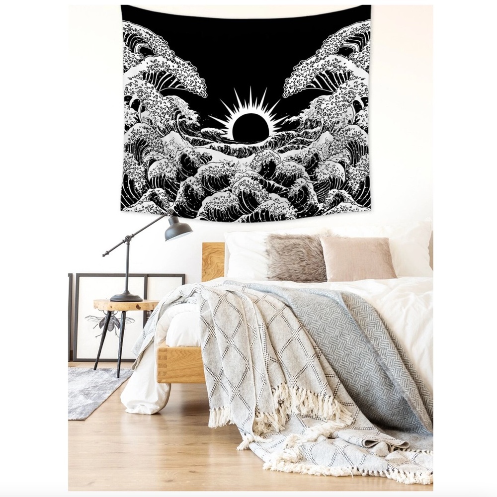 🔴 Sun & Wave Tapestry || 130x150cm